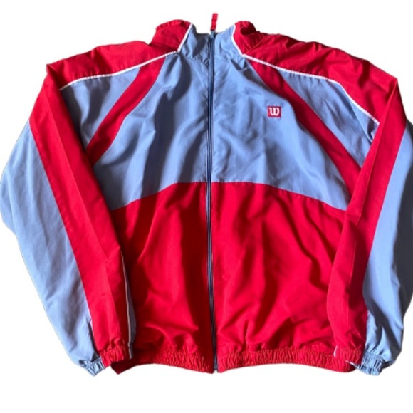 Wilson Men’s Red and Blue Jacket Size L